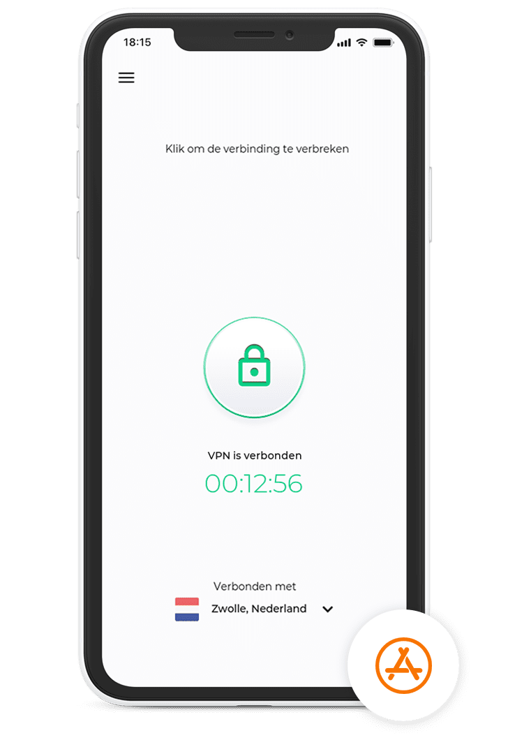 VPN Nederland app voor iOS