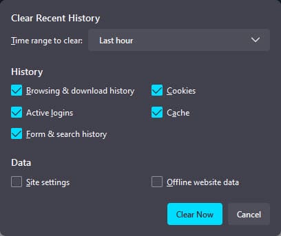 Hoe verwijder ik de zoekgeschiedenis van Firefox