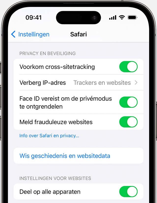 Browsegeschiedenis wissen op mobiele Safari Browsegeschiedenis wissen op mobiele Safari