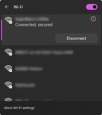 SSID op Windows-apparaat