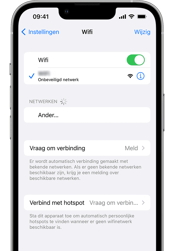 SSID op iPhone
