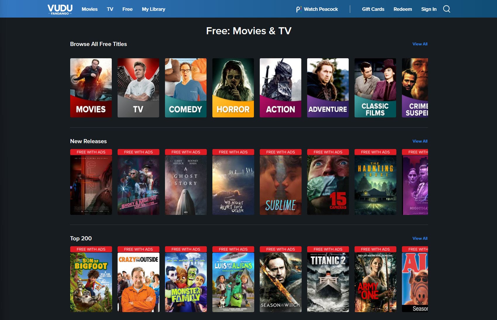 Vudu Vudu gratis streamingdienst
