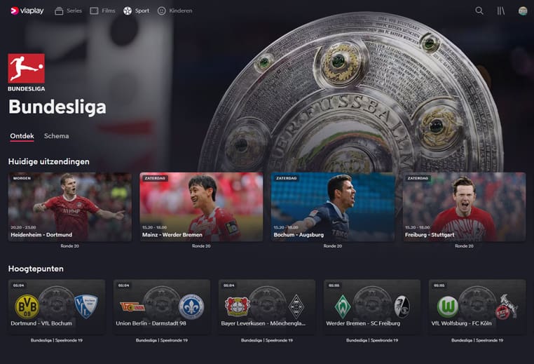 Bundesliga op Viaplay Bundesliga streaming op Viaplay