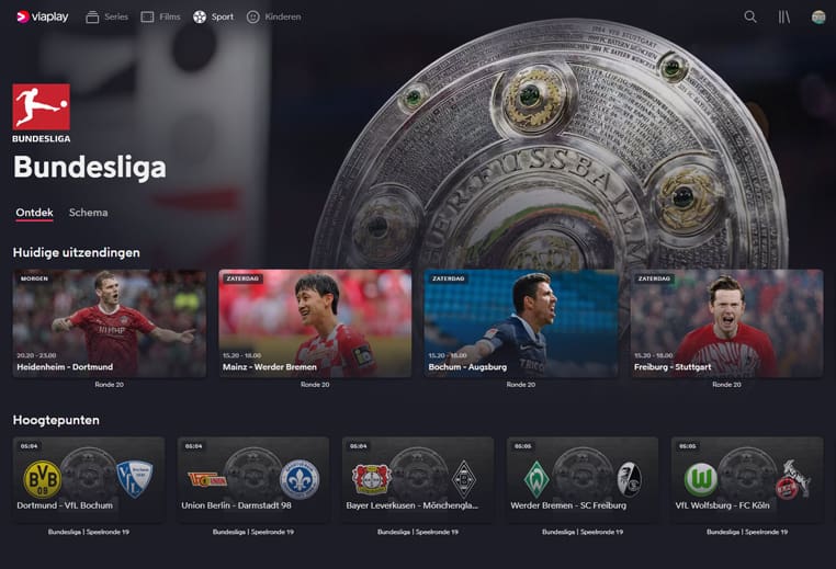 Bundesliga streaming op Viaplay