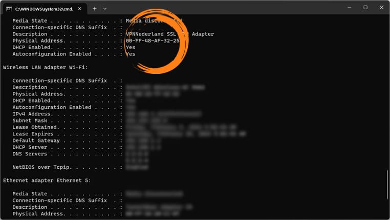 MAC-adres op Windows