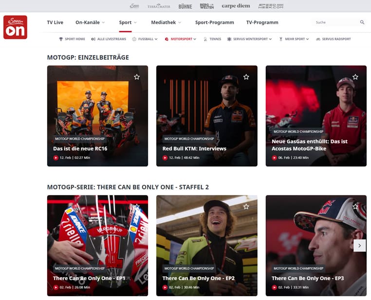 MotoGP op ServusTV MotoGP live en gratis streaming op ServusTV