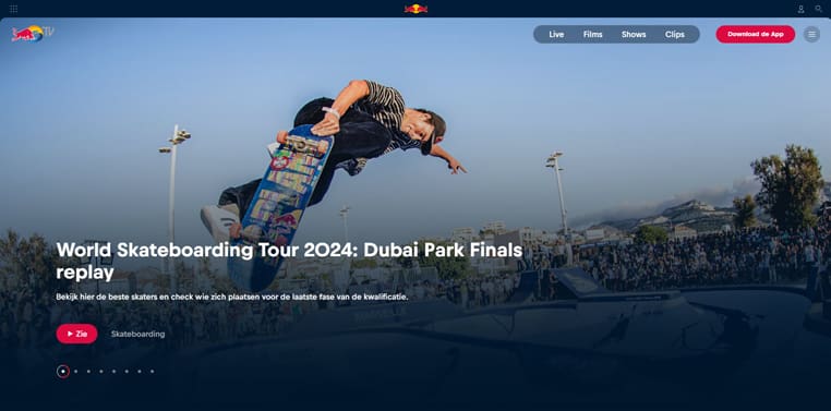 Sportstreaming op Red Bull TV