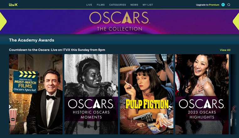 De Oscars streaming op ITVX