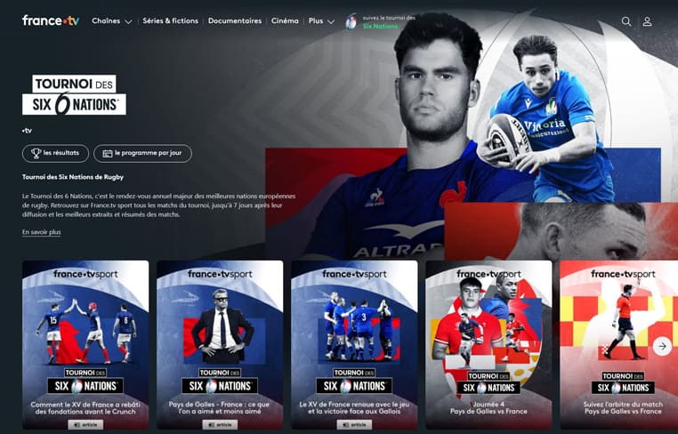 Gratis sportstreaming op France TV