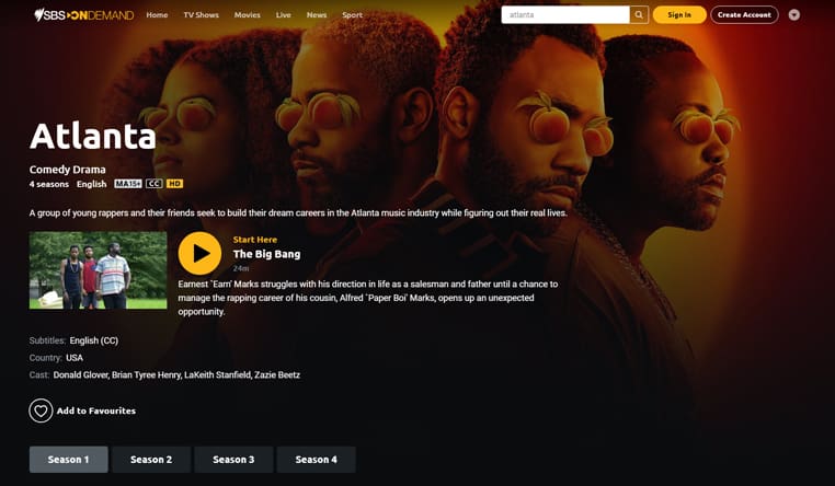 Atlanta op SBS on Demand Atlanta gratis streamen op SBS on Demand in Australië