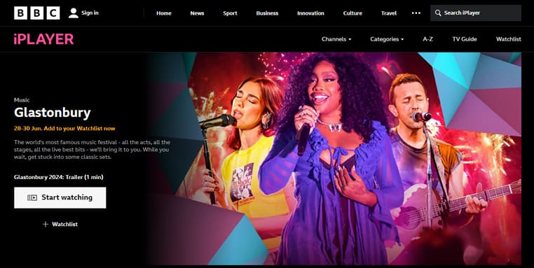 Glastonbury 2024 op BBC iPlayer Glastonbury 2024 live en gratis te volgen op BBC iPlayer