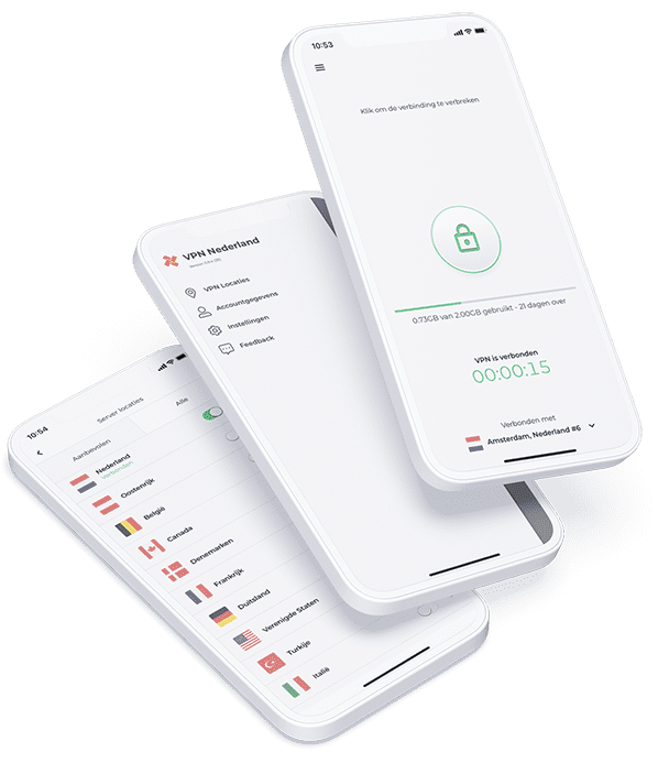 Gratis VPN app van VPN Nederland in devices