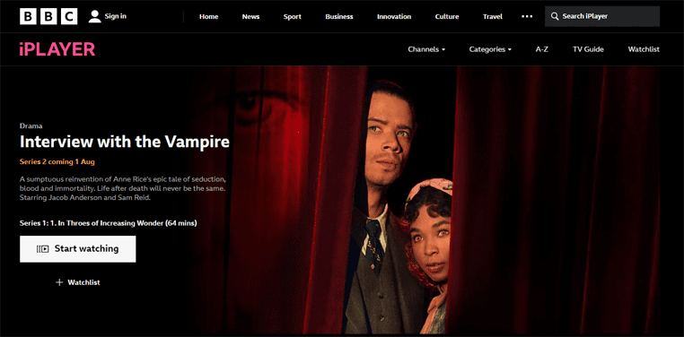 Interview with the Vampire op VPN Nederland Interview with the Vampire gratis streamen op BBC iPlayer