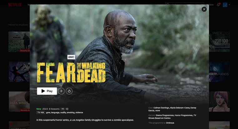 Fear the Walking Dead op Amerikaanse Netflix Fear the Walking Dead op Amerikaanse Netflix