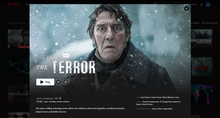 The Terror op Netflix The Terror-serie streaming op Amerikaanse Netflix
