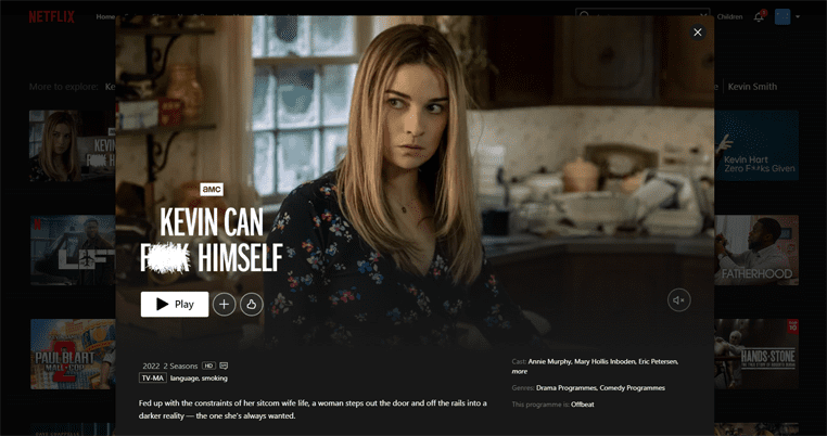 Kevin Can F**k Himself op Netflix Kevin Can F**k Himself streaming op Amerikaanse Netflix