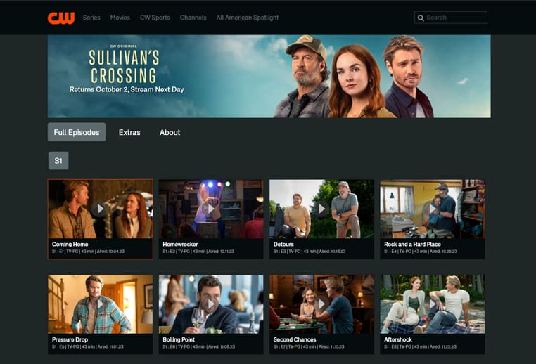 Sullivan's Crossing op CW TV Sullivan's Crossing streaming gratis op CW TV