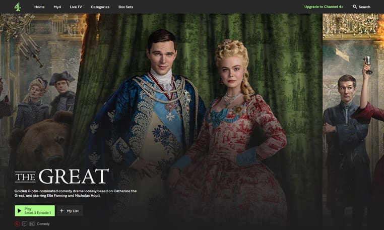 The Great op Channel 4 The Great serie streaming op Channel 4