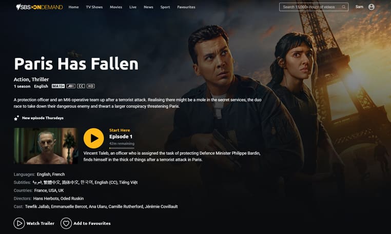 Paris Has Fallen op SBS on Demand Paris Has Fallen streaming op SBS on Demand in Australië