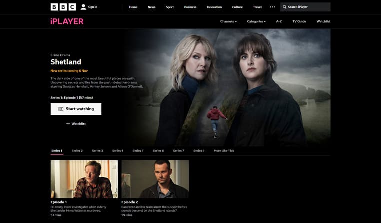 Shetland op BBC iPlayer Shetland series streaming op BBC iPlayer