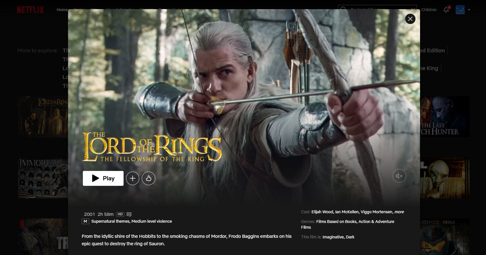 Lord of the Rings op Netflix Lord of the Rings streaming op Netflix