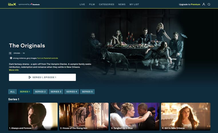 The Originals op ITVX The Originals streamt gratis op ITVX