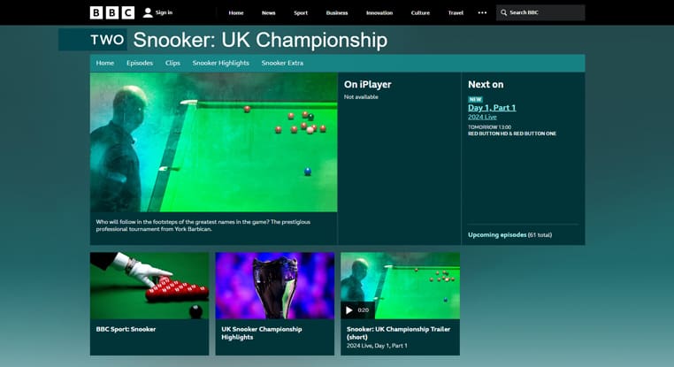 UK Championship snooker op BBC iPlayer UK Championship snooker streaming op BBC iPlayer