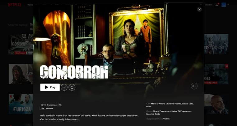 Gomorra streaming op Netflix