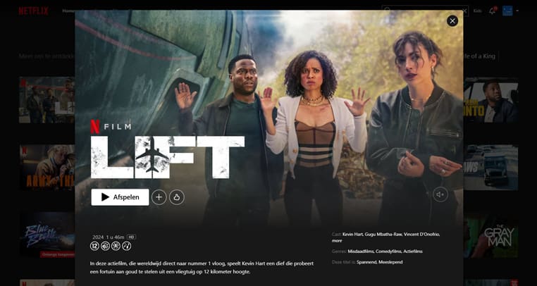 Lift Lift film op Netflix