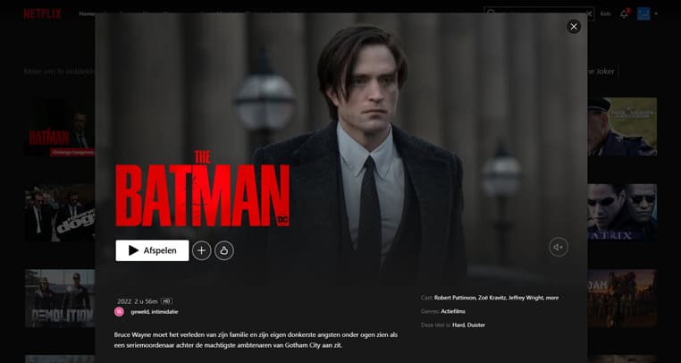 The Batman op Netflix The Batman streaming op Netflix