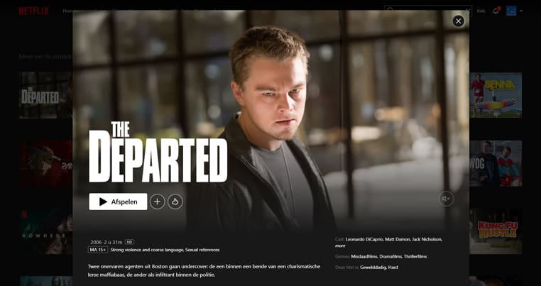The Departed op Netflix The Departed streaming op Netflix met VPN Nederland