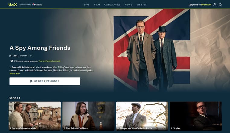 A Spy Among Friends op ITVX A Spy Among Friends streaming gratis op ITVX