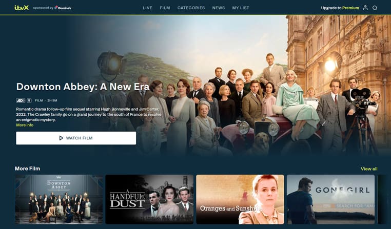 Downton Abbey: A New Era op ITVX Downton Abbey: A New Era gratis streaming op ITVX