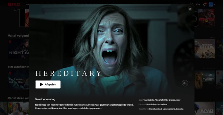 Hereditary op Netflix Hereditary streaming op Netflix in Amerika