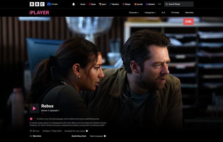 Rebus op BBC iPlayer Rebus-streaming op BBC iPlayer