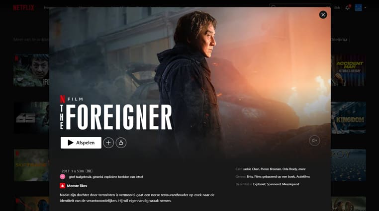 The Foreigner op Netflix The Foreigner streaming op Netflix