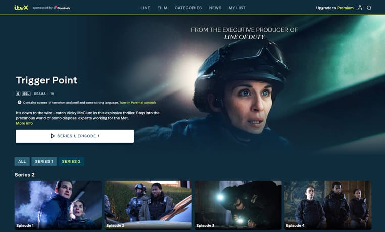 Trigger Point op ITVX Trigger Point streaming gratis op ITVX