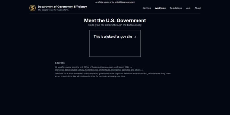 Tweede DOGE website hack Tweede voorbeeld van kwetsbaarheid website DOGE