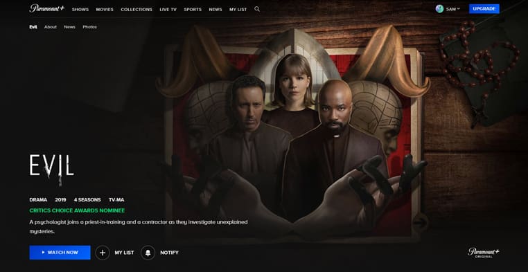 Evil-serie op Paramount Plus Elk seizoen van de serie Evil streaming op Paramount Plus