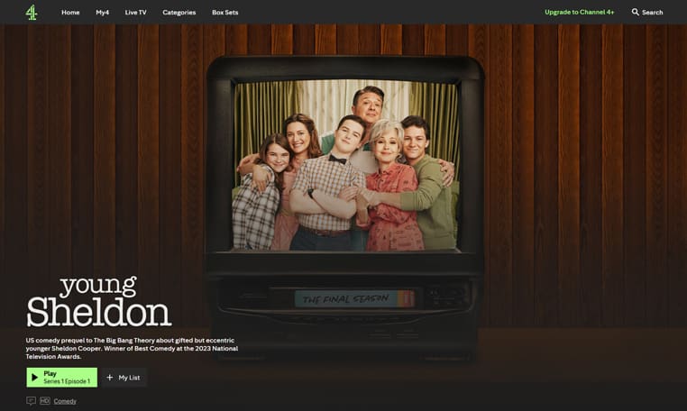 Young Sheldon gratis streamen op Channel 4 Elk seizoen van Young Sheldon gratis streamen op Channel 4