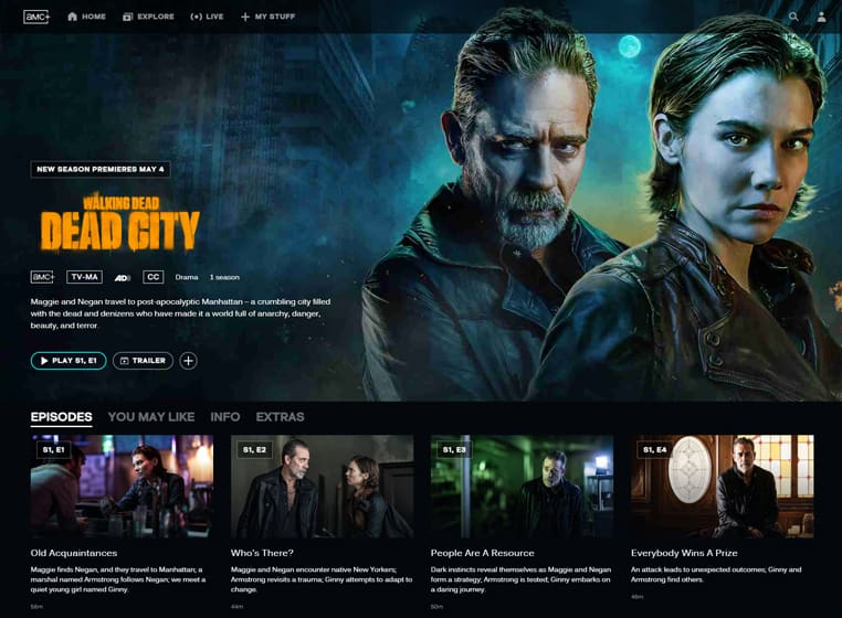The Walking Dead: Dead City streaming op AMC+