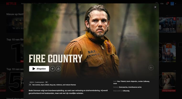 Fire Country streaming  op Netflix