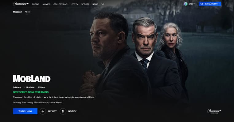 MobLand op Paramount+ MobLand (2025) streaming op Paramount+