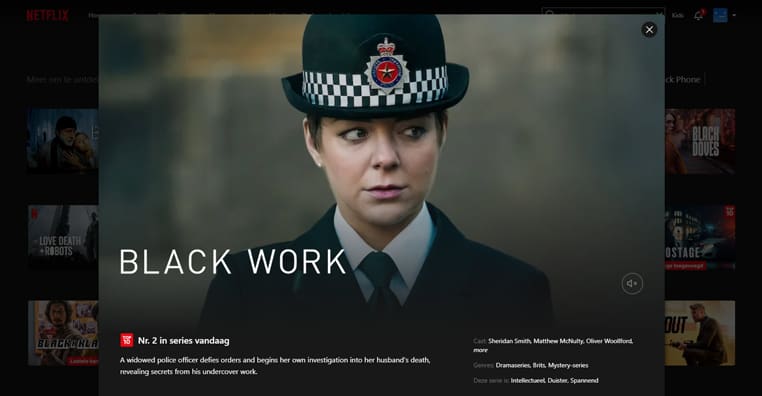 Black Work op Netflix Black Work streaming op Netflix