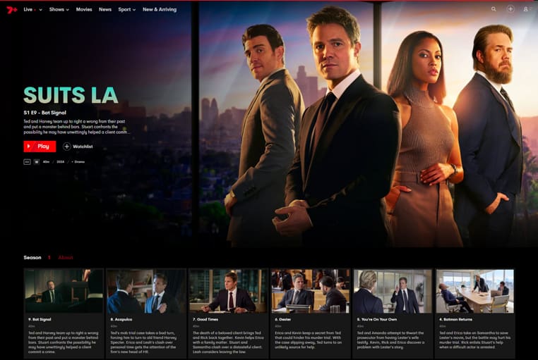 Suits LA op 7Plus Suits LA streaming gratis op 7Plus