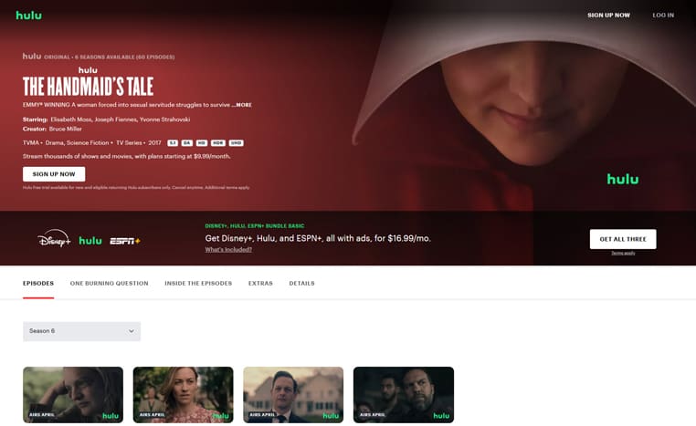 The Handmaid's Tale seizoen 6 streaming op Hulu in Amerika