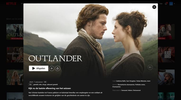 Outlander seizoen 7 deel 2 op Netflix Outlander seizoen 7 deel 2 streaming op Netflix