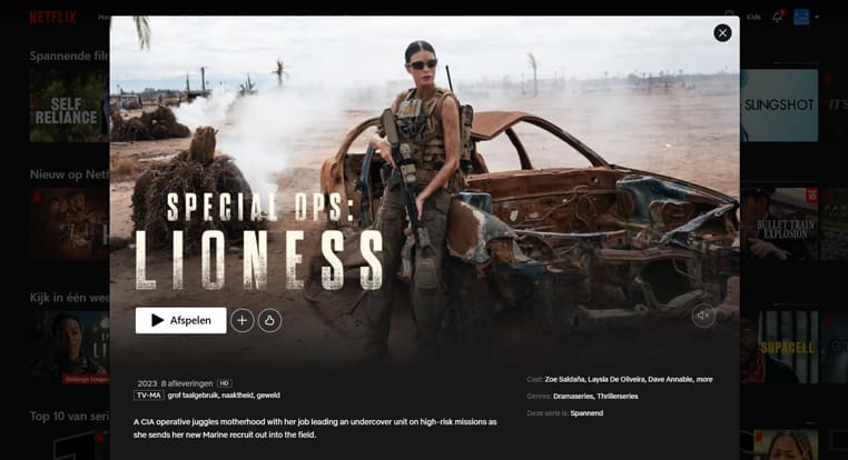 Special Ops: Lioness streaming op Netflix