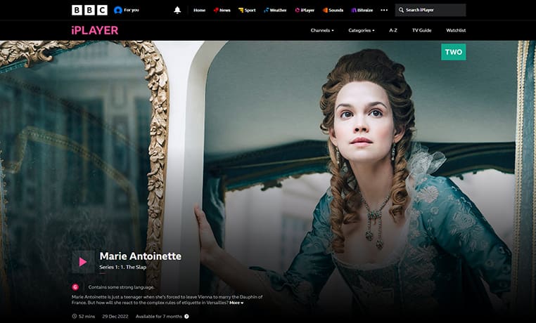 Marie Antoinetter gratis streaming op BBC iPlayer
