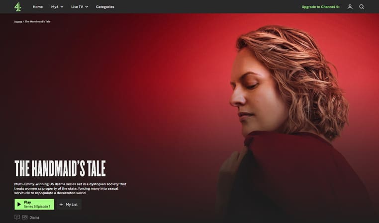 The Handmaid's Tale gratis streaming op Channel 4